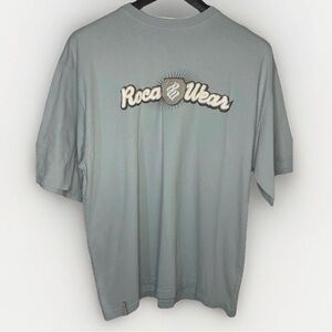 Rocawear Mens XXL Light Blue Embroidered Logo T-Shirt 100% Cotton Y2K Hip Hop